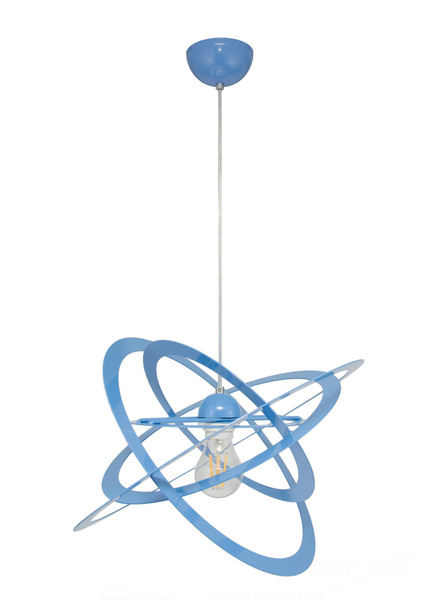 Lampa sufitowa do pokoju chłopca i dziewczynki niebieska Sferis 1xE27 Led  