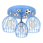 Lampa do pokoju chłopca biała z motywem piłkarskim Mundial 3