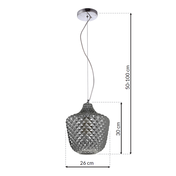 Lampa wisząca ORLANDO chrom ML5549