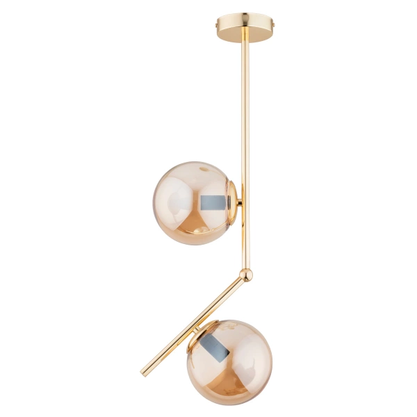 Lampa sufitowa ALFA LIBERTY ZŁOTA 2xE14 24cm | 62265