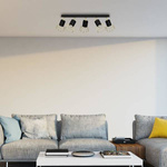 Lampa sufitowa DANTE, MLP7247, czarny/złoty, 5x8W LED GU10