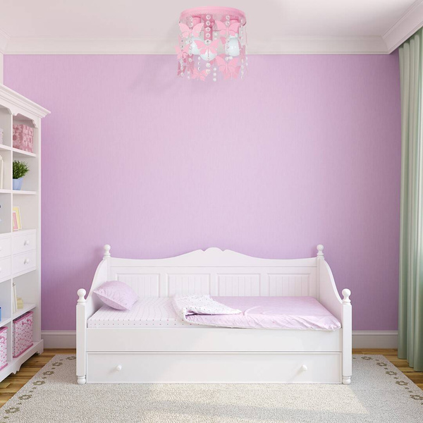 Lampa sufitowa do pokoju dziewczynki różowa ANGELICA MLP1165