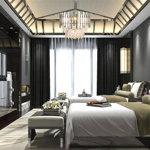Żyrandol glamour ASPEN CHROME ML5996