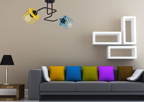 Lampa sufitowa do pokoju dziecięcego nowoczesna Edison Koszyk 2
