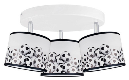 Lampa sufitowa do pokoju dziecka  z motywem piłkarskim Koło 3