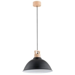 Lampa wisząca ALFA ALTI CZARNA 1xE27 38cm | 61278