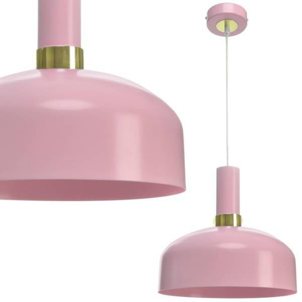 Nowoczesna lampa wisząca MALMO PINK 1xE27 MLP6199