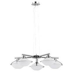 LAMPA WISZĄCA ZWIS GILBERT 5X40W E14 BIAŁA/CHROM