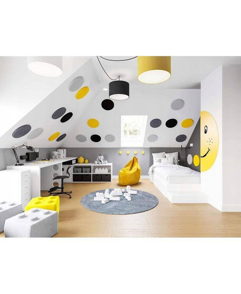 Lampa do pokoju dziecka typu Pająk z kolorowymi abażurami