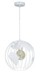 Lampa sufitowa do pokoju dziecka biała nowoczesna Globus 1XE27