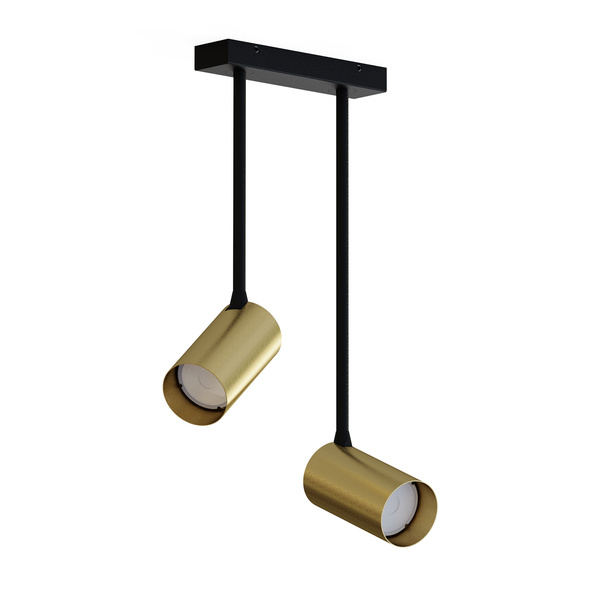 Lampa 2 punktowa natynkowa MONO LONG II 10W GU10 | mosiądz