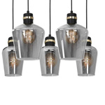Lampa wisząca prostokąt RICHMOND BLACK / GOLD MLP6543