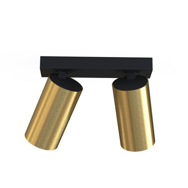 Lampa natynkowa sufitowa MONO II BRASS 10W GU10 | mosiądz