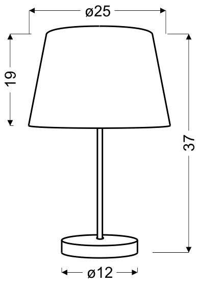 Lampka stołowa gabinetowa żółta Pablo 41-34090