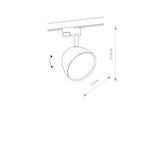 Lampa sufitowa PROFILE VESPA WHITE