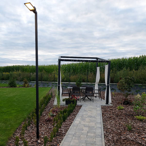 Słupek latarnia ogrodowa PATHWAY LED czarny 310cm