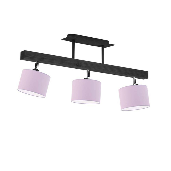 Lampa sufitowa do pokoju dziewczynki różowe abażury Hollywood