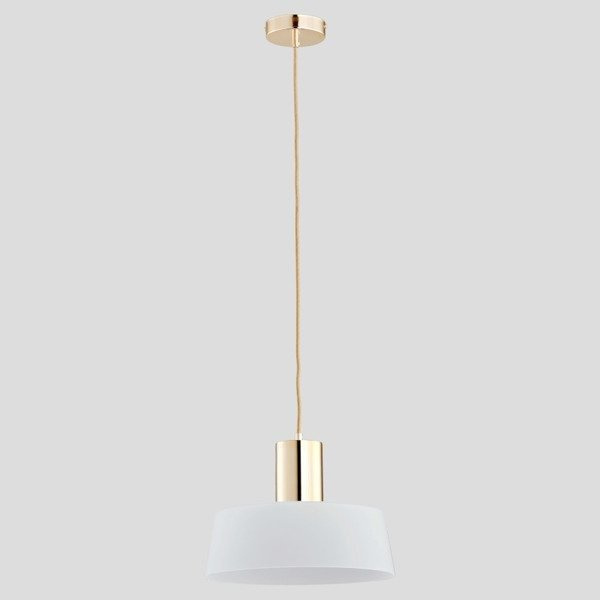 Lampa wisząca zwis LUX złoty/biały śr.30cm