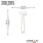 Lampa podłogowa JAWA GOLD