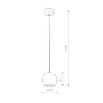 Betonowa lampa GEOMETRIC kulka 10cm
