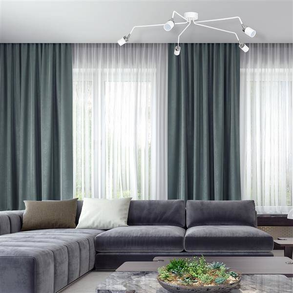 Lampa sufitowa nowoczesna reflektorek spot pająk JOKER V biały śr. 132cm