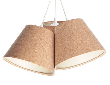 Lampa z korka w stylu Boho do pokoju dziewczynki i chłopca stożki