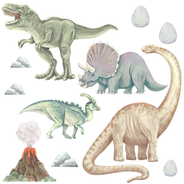 Naklejki na ścianę Dinozaury 1