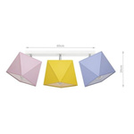 Lampa dziecięca sufitowa kolorowa Diamencik 3