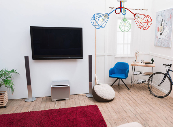 Lampa sufitowa dla chłopca i dziewczynki kolorowa Edison Druciak DM 3
