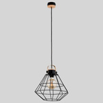 Lampa sufitowa TREFL I czarny śr. 30cm