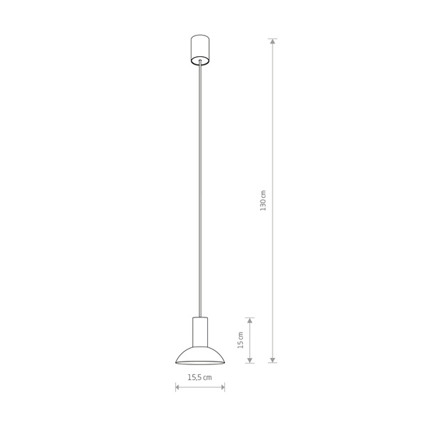Lampa wisząca do nad wyspę GU10 10W HERMANOS C wys. 130cm | biały