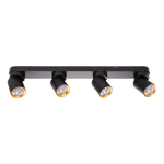Lampa Sufitowa Andy 4xGU10 Czarny + Złoty