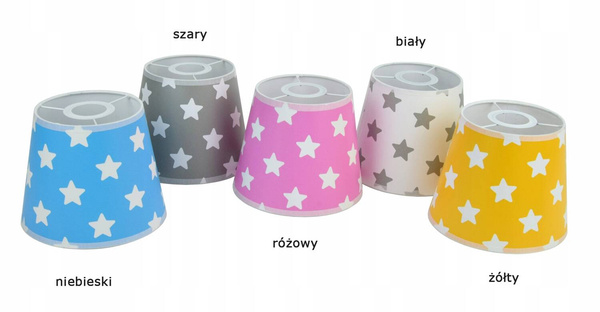 Lampa sufitowa do pokoju dziecięcego kolorowa Gwiazdki Loft 3