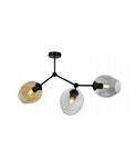 Industrialna lampa sufitowa w stylu Loft  szklane klosze 