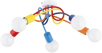 Lampa sufitowa ALFA DISEL MULTIKOLOR 5x E27 54cm | 63354