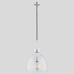 Nowoczesna lampa sufitowa CLOGGER I chrom śr. 26cm