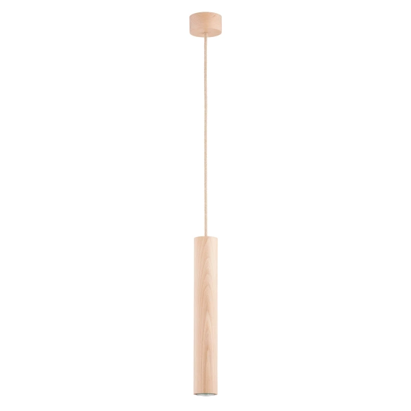 Lampa wisząca ALFA ANAID DREWNIANA 1xGU10 LED 9cm | 61161