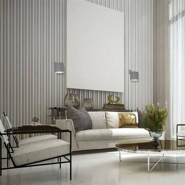 NOWOCZESNY KINKIET BARI GREY 1xE27 MLP4683