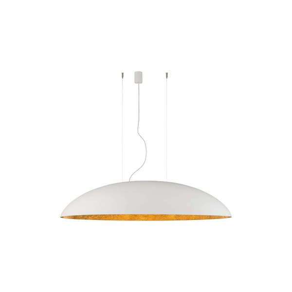 Lampa wisząca kompozytowa elipsa CANOE 40W 5x E27 wys. 250cm | biały