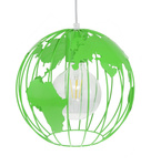 Lampa sufitowa do pokoju dziecka zielona nowoczesna Globus 1XE27