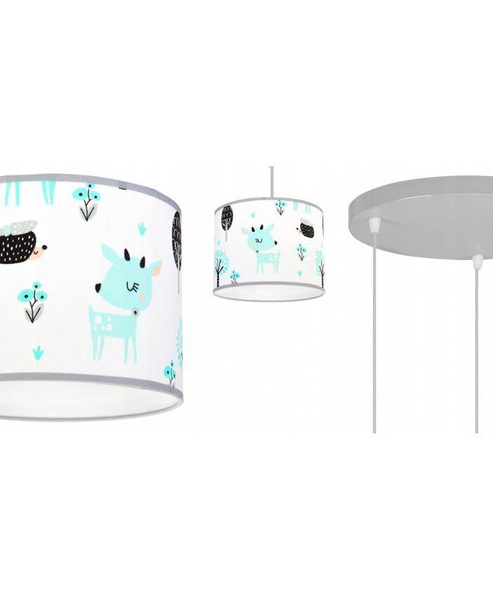 Lampa wisząca do pokoju dziecka 3-punktowa Bambi 3xE27 Led