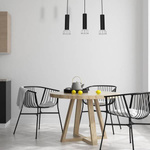Lampa Wisząca DANTE, MLP7360, czarny/chrom, 3x8W LED GU10