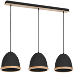 Lampa wisząca nowoczesna zwis STUDIO III czarny szer. 65cm