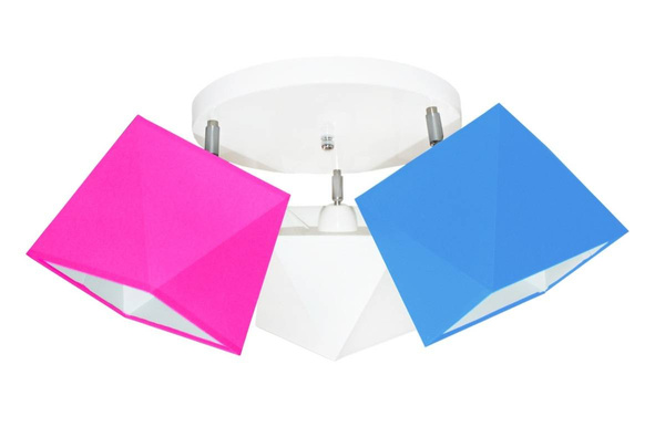 Lampa sufitowa do pokoju dziecięcego kolorowa Diament 3 
