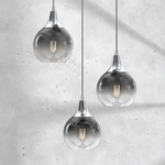 Lampa wisząca MONTE SILVER, MLP8323, srebrna, 3x60W E27