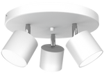 Lampa sufitowa plafon DIXIE WHITE 3x GX53 szer. 30cm | biały