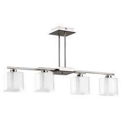 Lampa sufitowa nowoczesna SQUARE wenge/chrom szer. 81cm