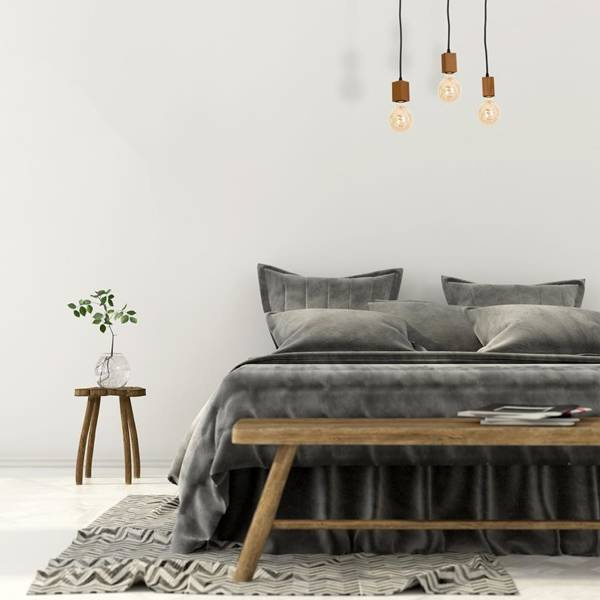 Lampa Wisząca JACK, MLP4357, dąb, 3x60W E27