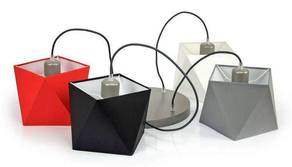  Lampa wisząca do pokoju dziecięcego kolorowa Świetlisty Diamencik 4xE27 Led