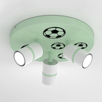 Lampa sufitowa do pokoju dziecięcego z motywem piłkarskim Mundial 3 GU10